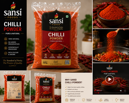 Chilli Powder 500g | Premium Kerala Red Chilli Powder